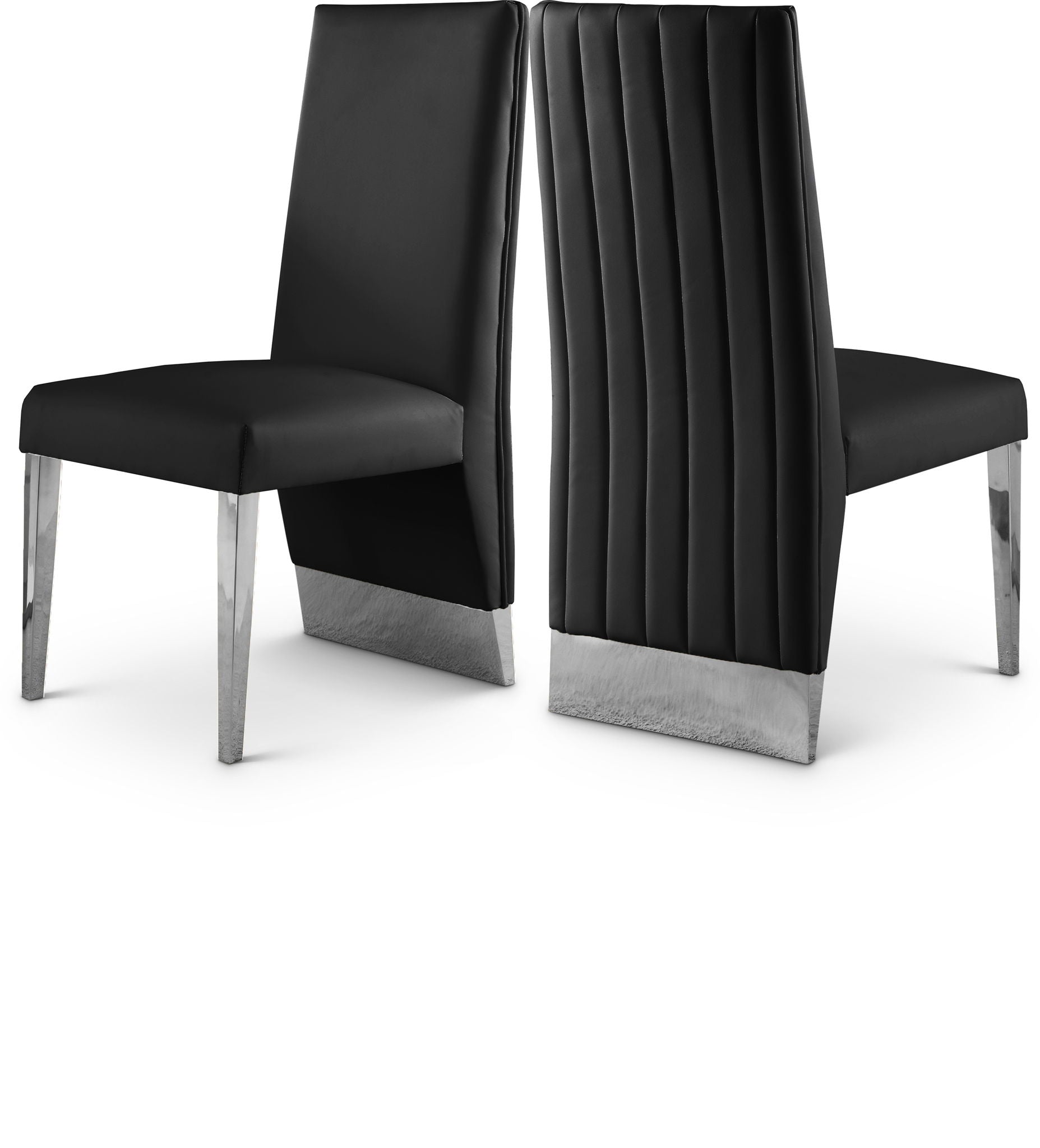 Porsha - Dining Chair (Set of 2) - Chrome Base
