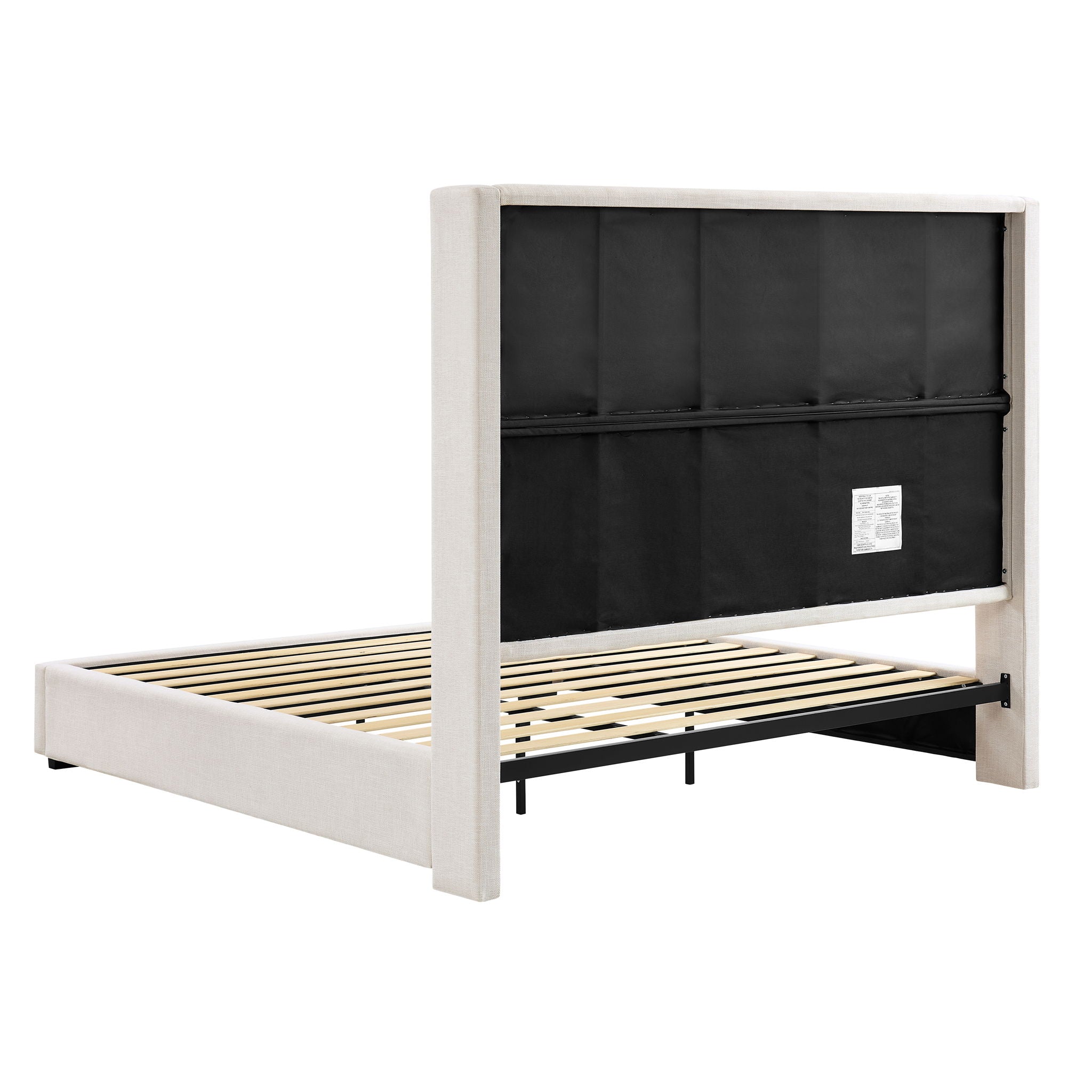 Hampton - Upholstered Platform Bed With Tall Headboard