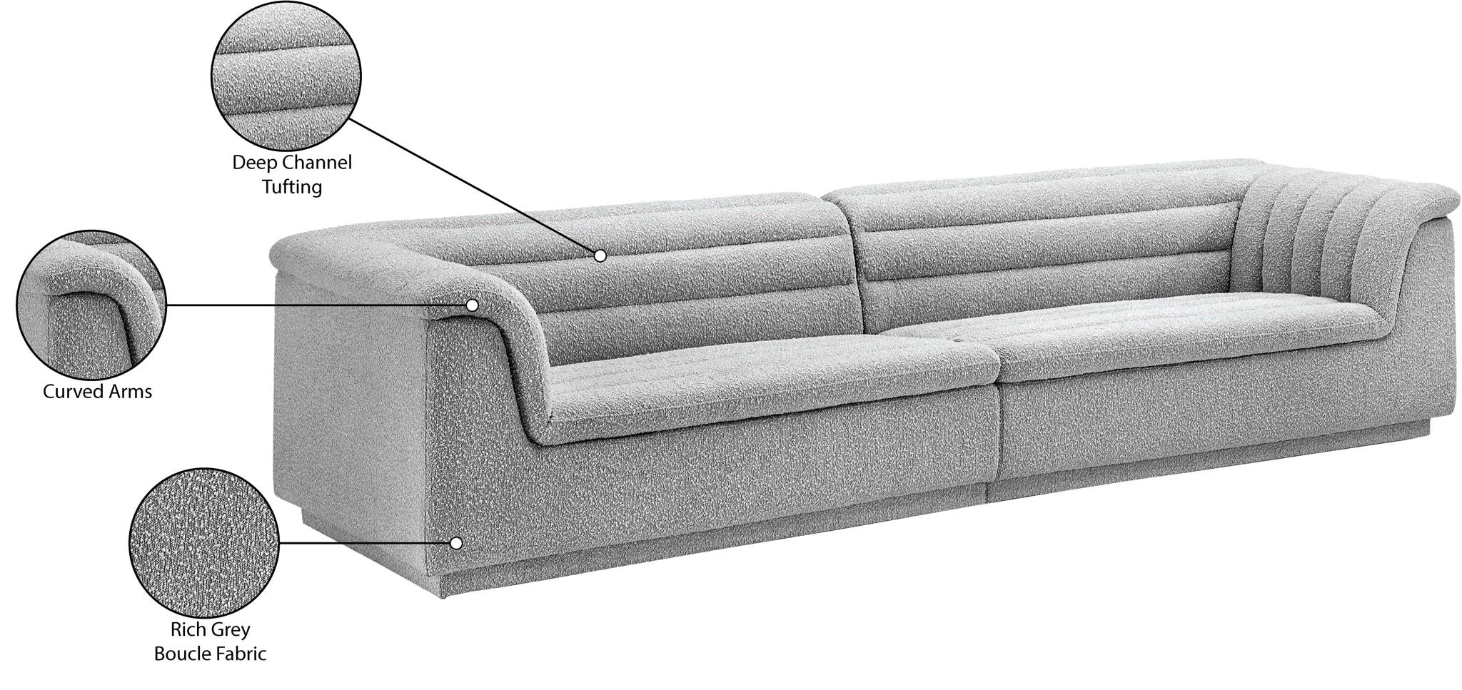 Cascade - Boucle Modular Sofa