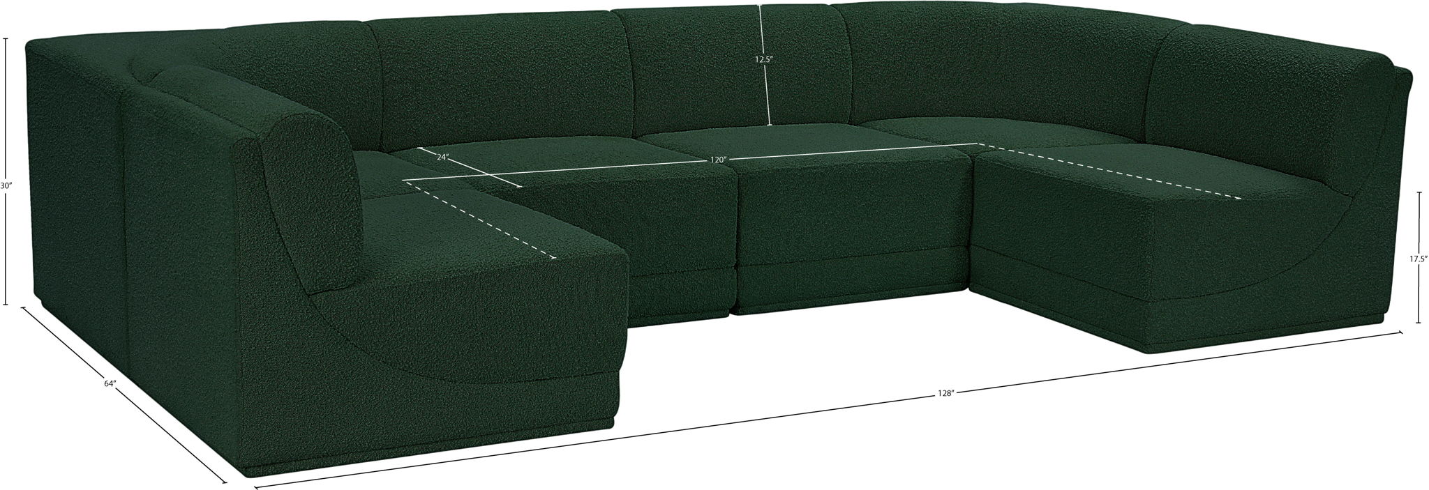 Ollie - 6 Piece Modular Sectional