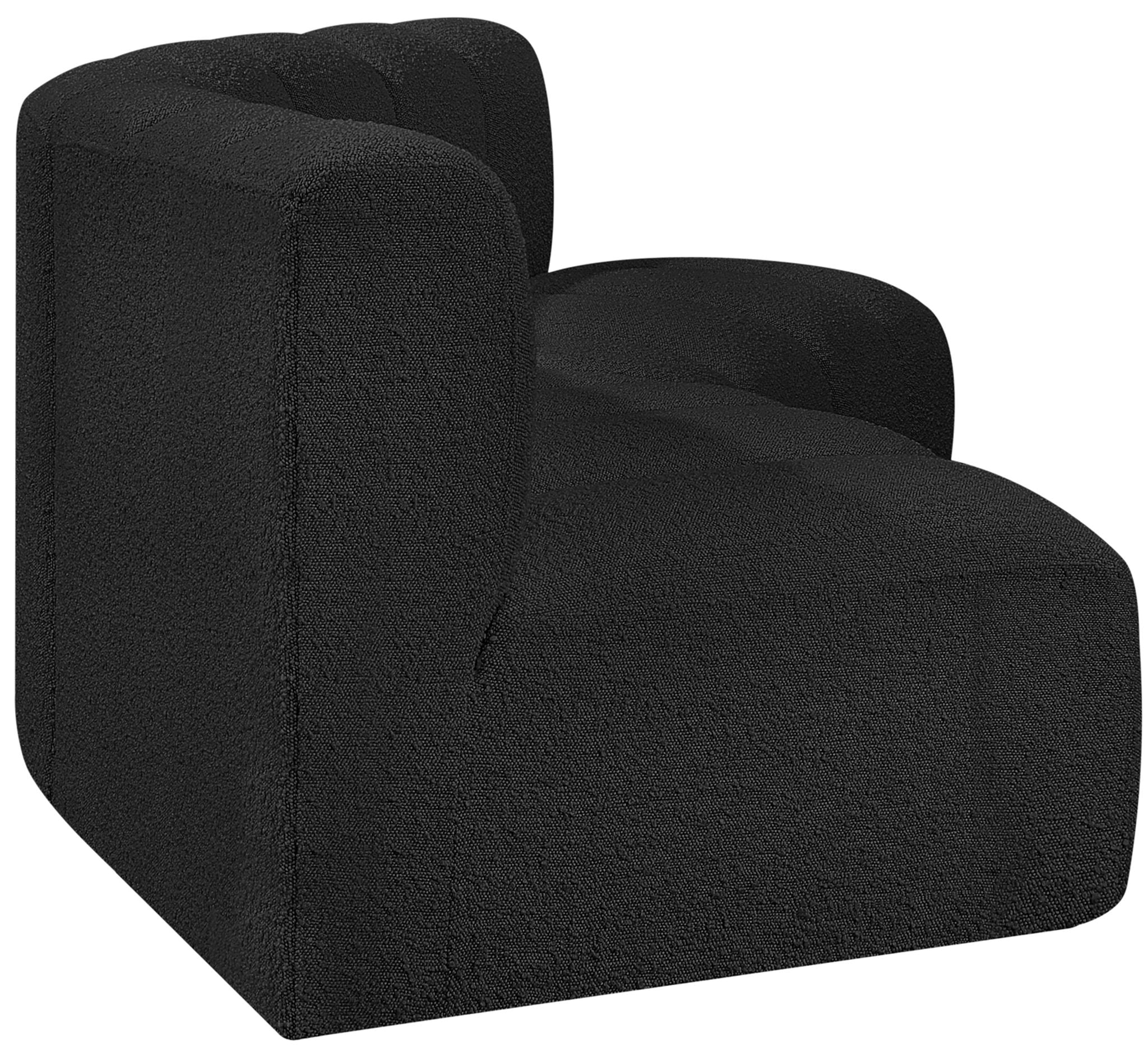 Arc - Boucle Fabric 3 Piece Modular Corner Sofa