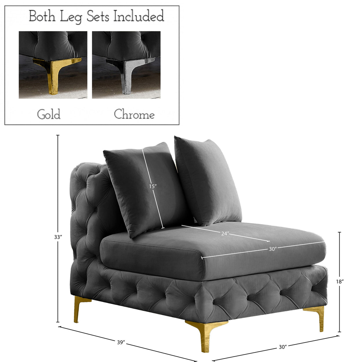 Tremblay - Armless Chair