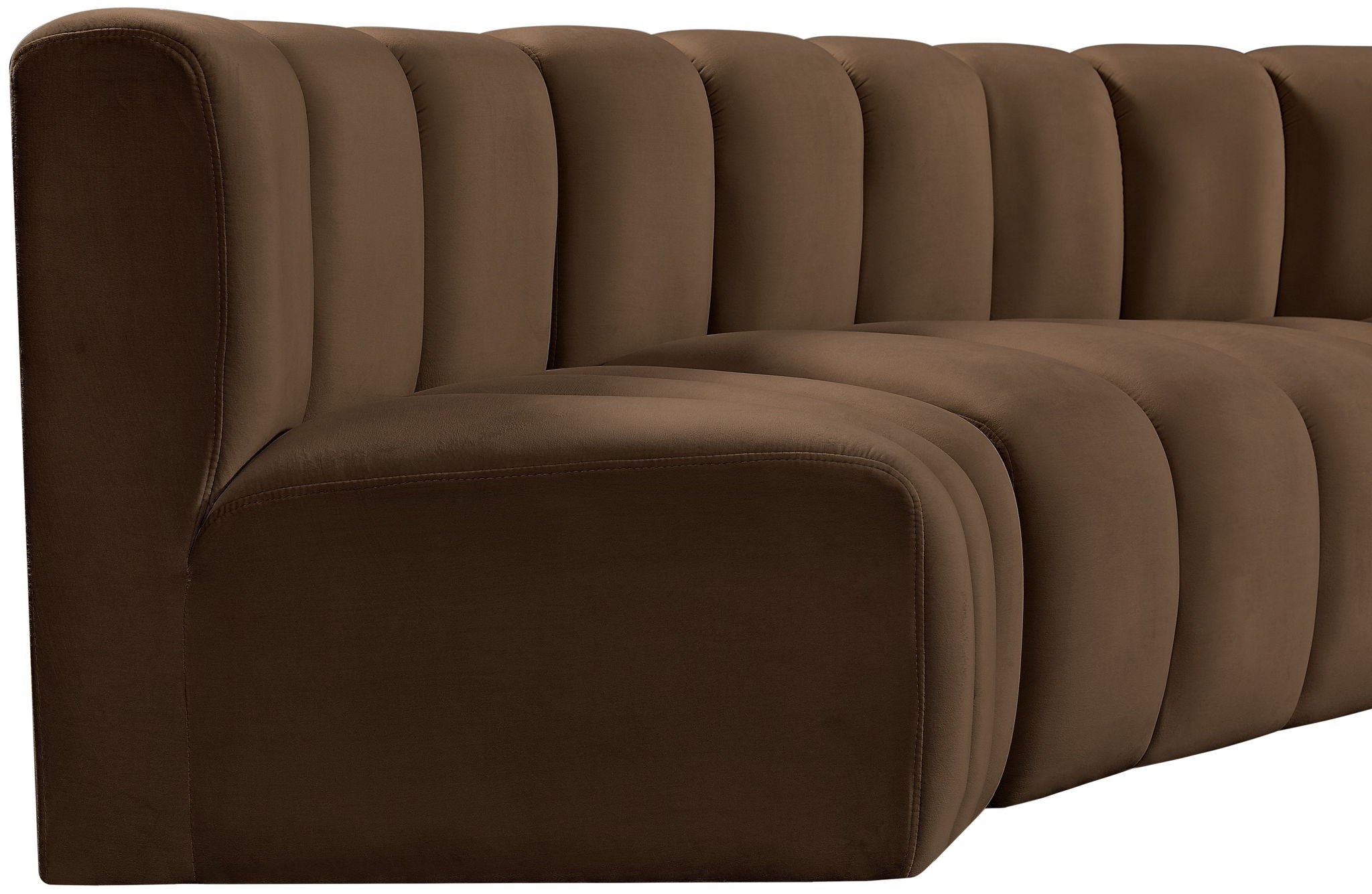 Arc - Velvet 4 Piece Corner Modular Sofa