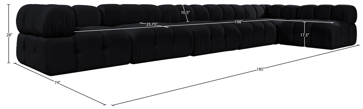 Orin - 6 Piece Modular Sectional (4 Modular Chairs, 2 Corner Chairs)