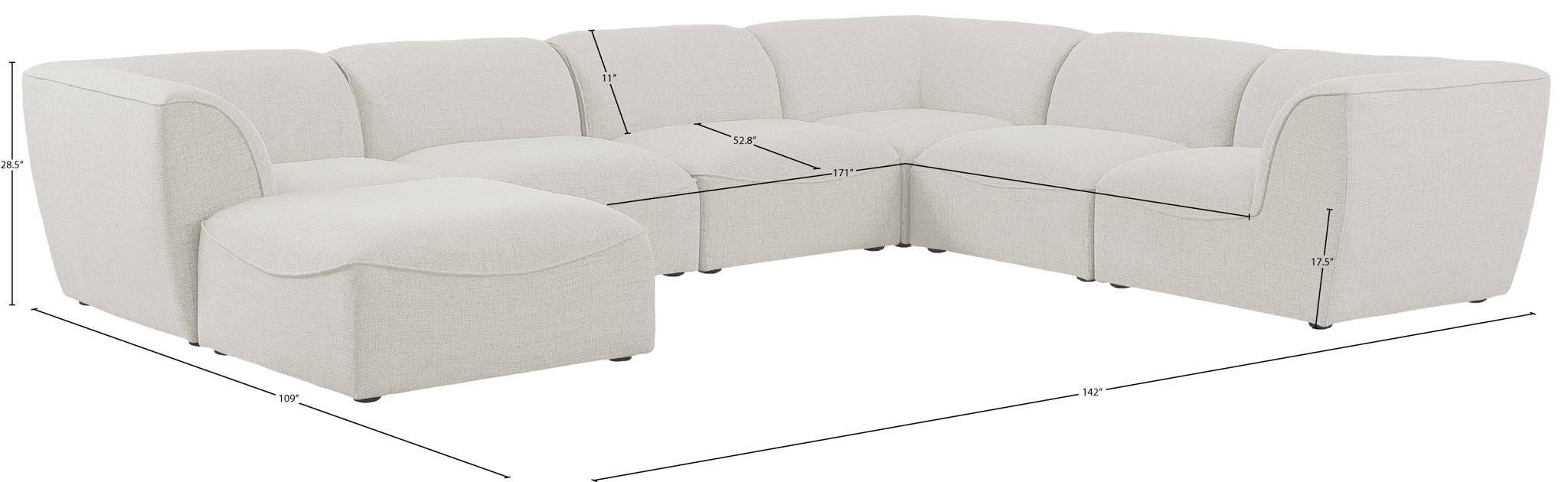 Miramar - 7 Piece Modular Sectional