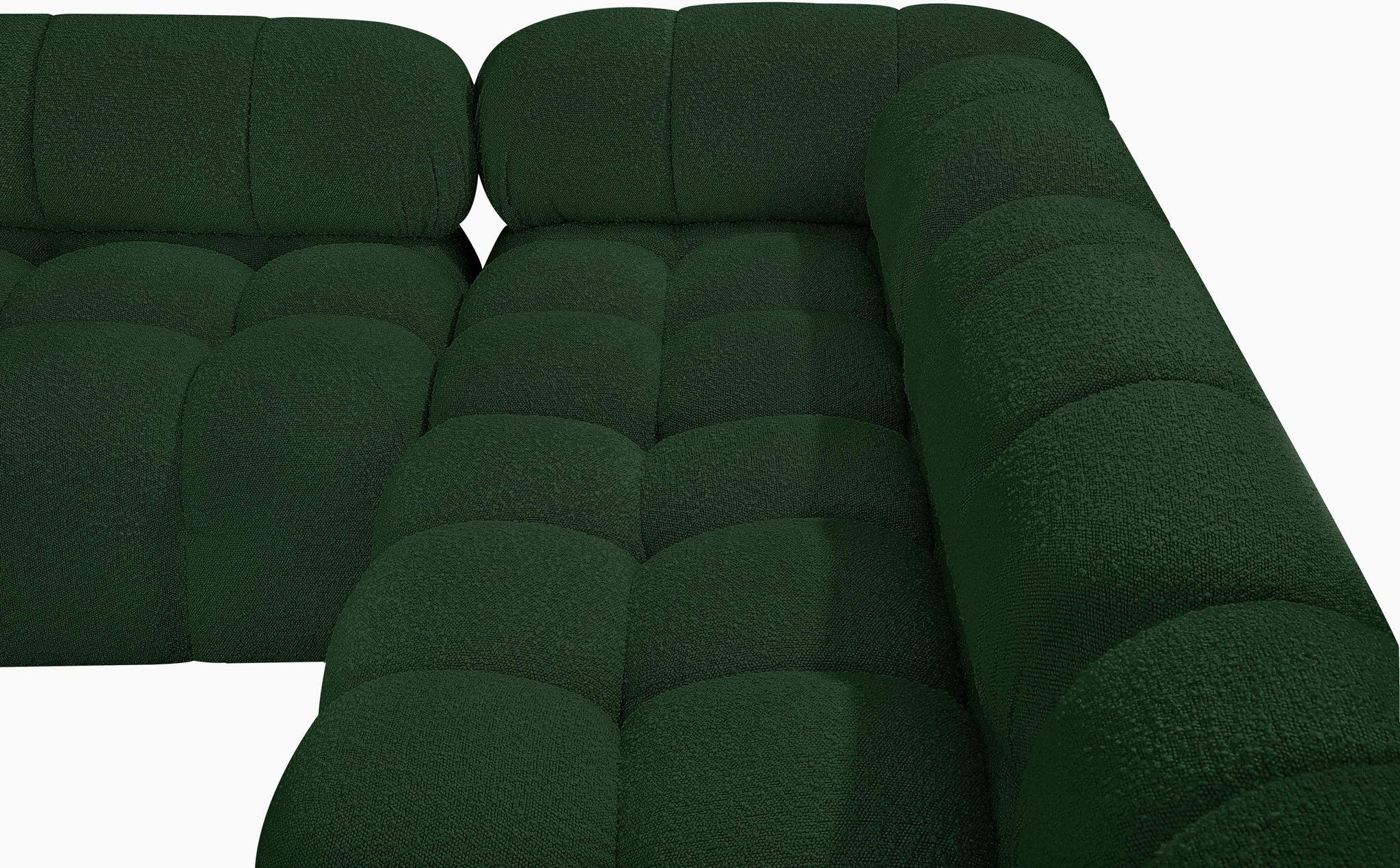 Ames - 7 Piece Boucle Fabric Modular Sectional
