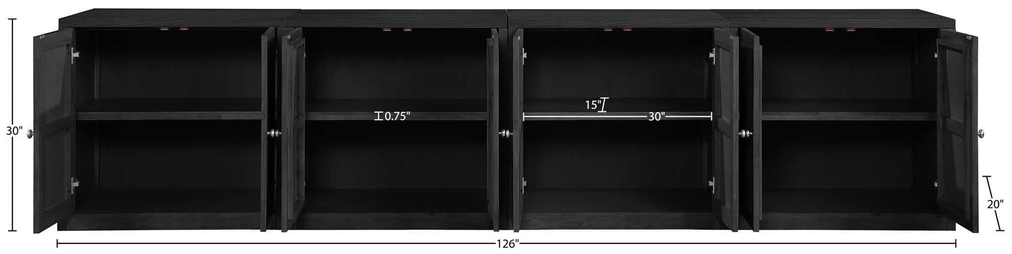 Vero - Solid Wood And Oak Venee Sideboard/Buffet