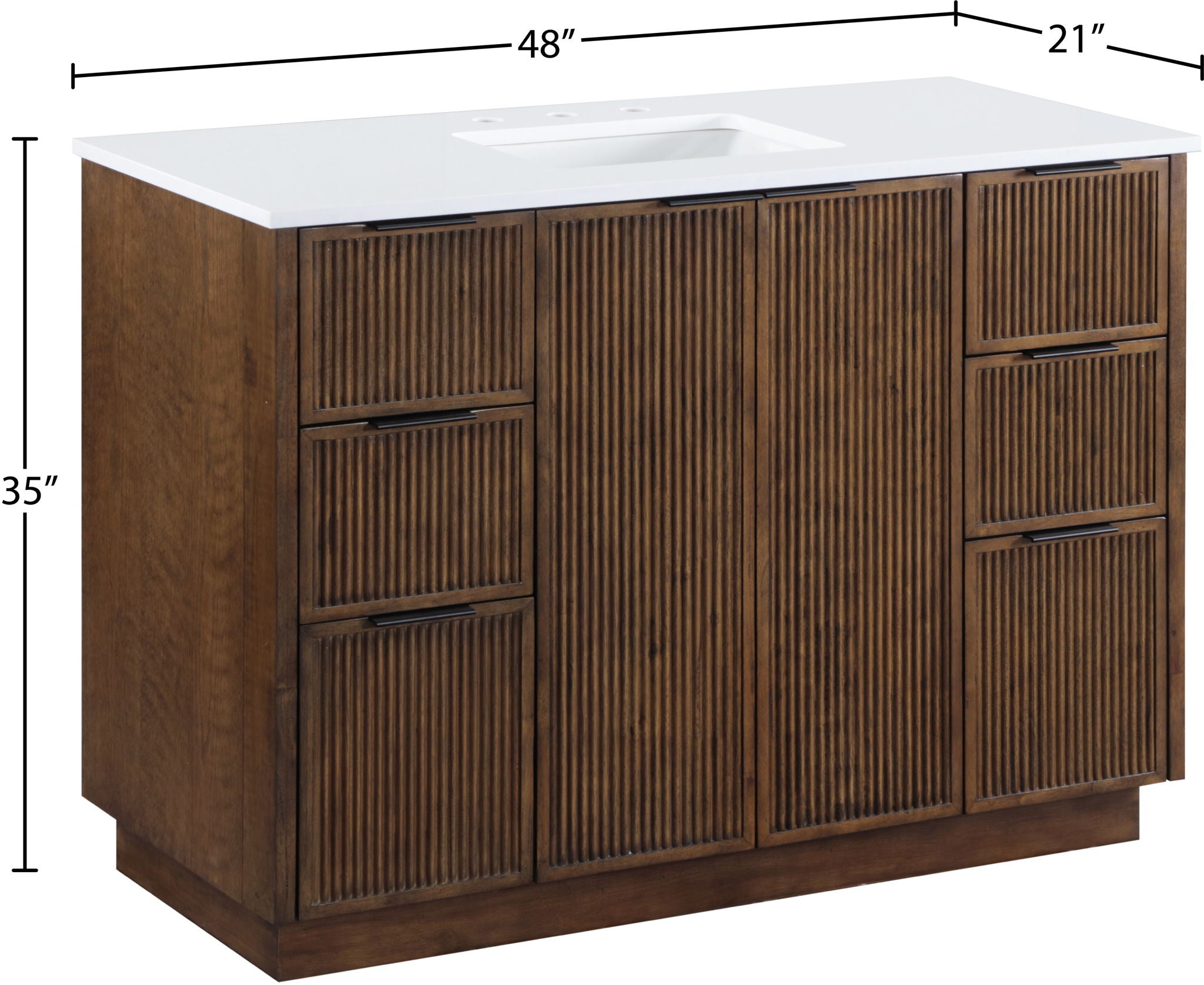 Willard - Engineered Stone And Solid Wood Bathroom Vanity