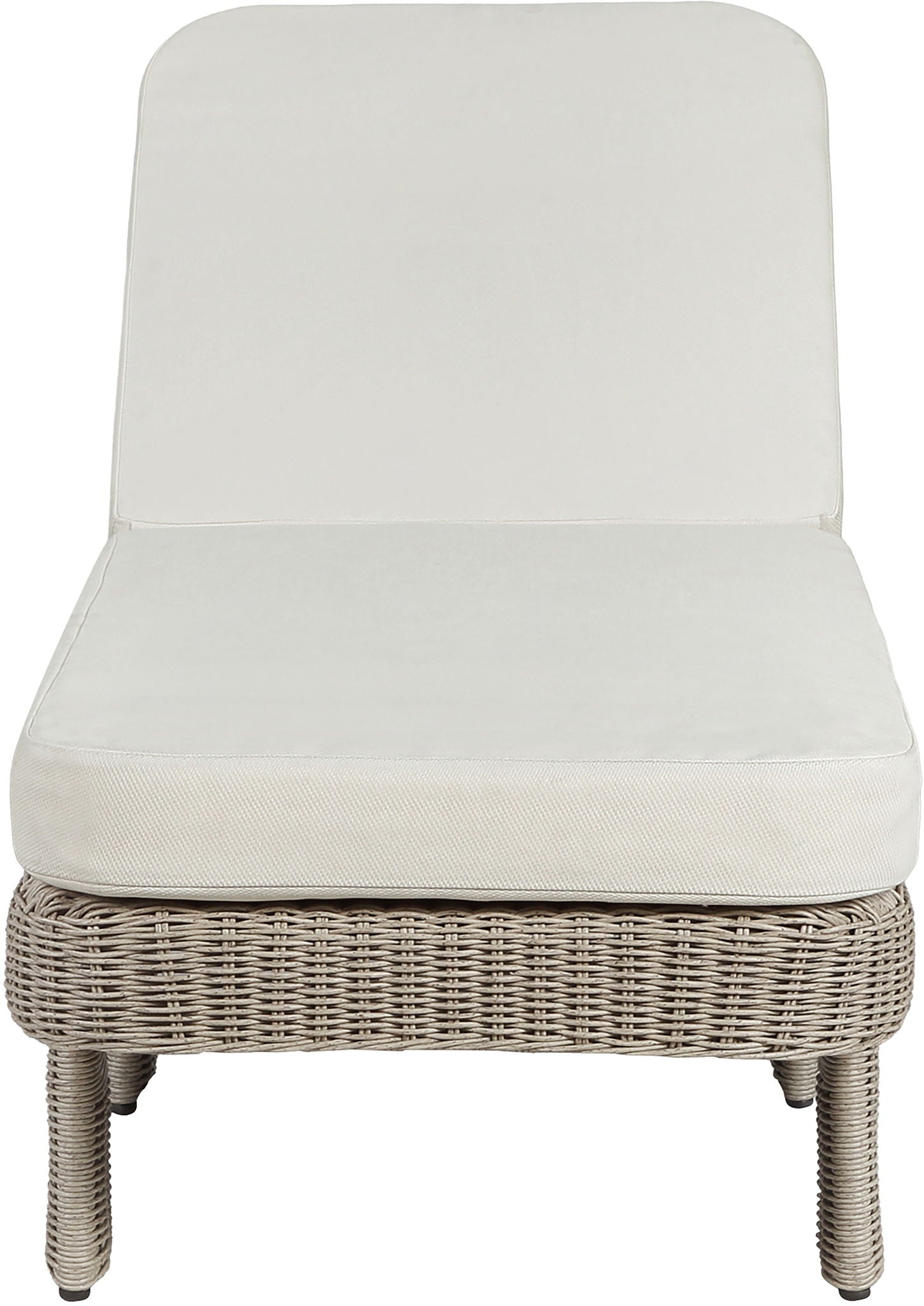 Sandbay - Olefin Water Resistant Fabric And Wicker Outdoor Patio Lounge Chair