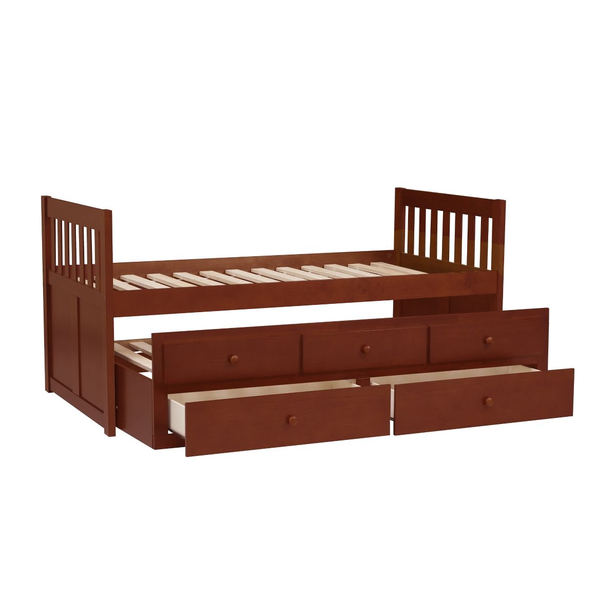 Rowe - Twin/Twin Trundle Bed - Cherry