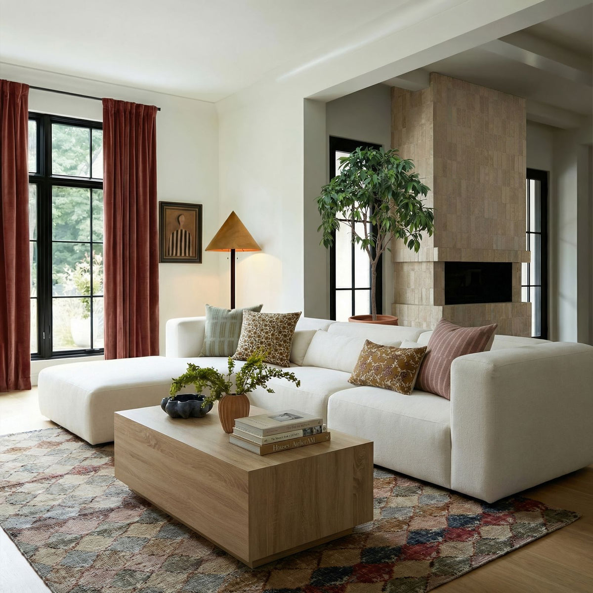 Tarra Cream Chenille Modular Sectional
