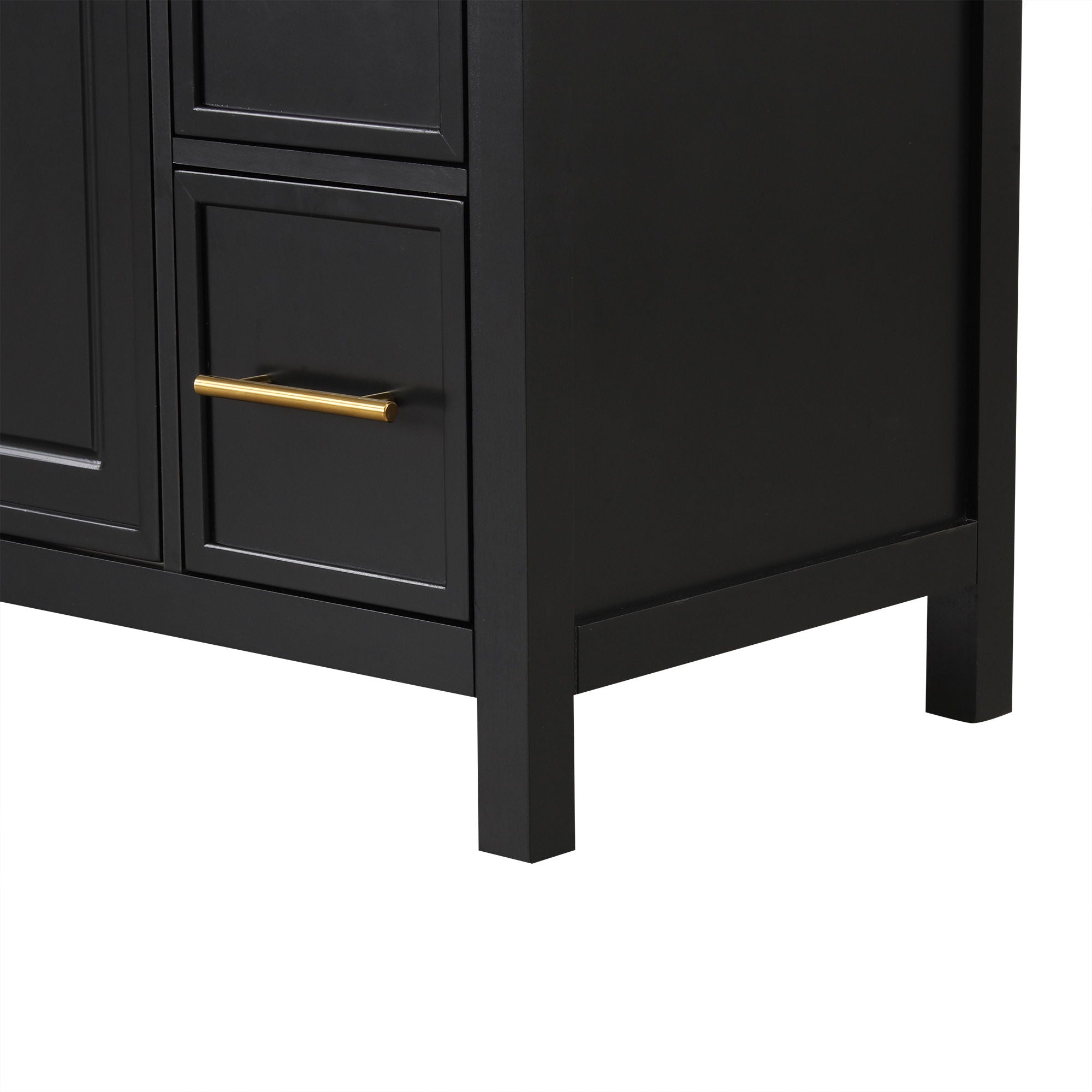 Modern Bathroom Vanity With Sink Top, 2 Doors And 3 Drawers