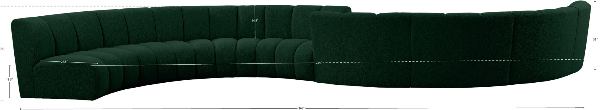 Infinity - 8 Piece Boucle Modular Sectional