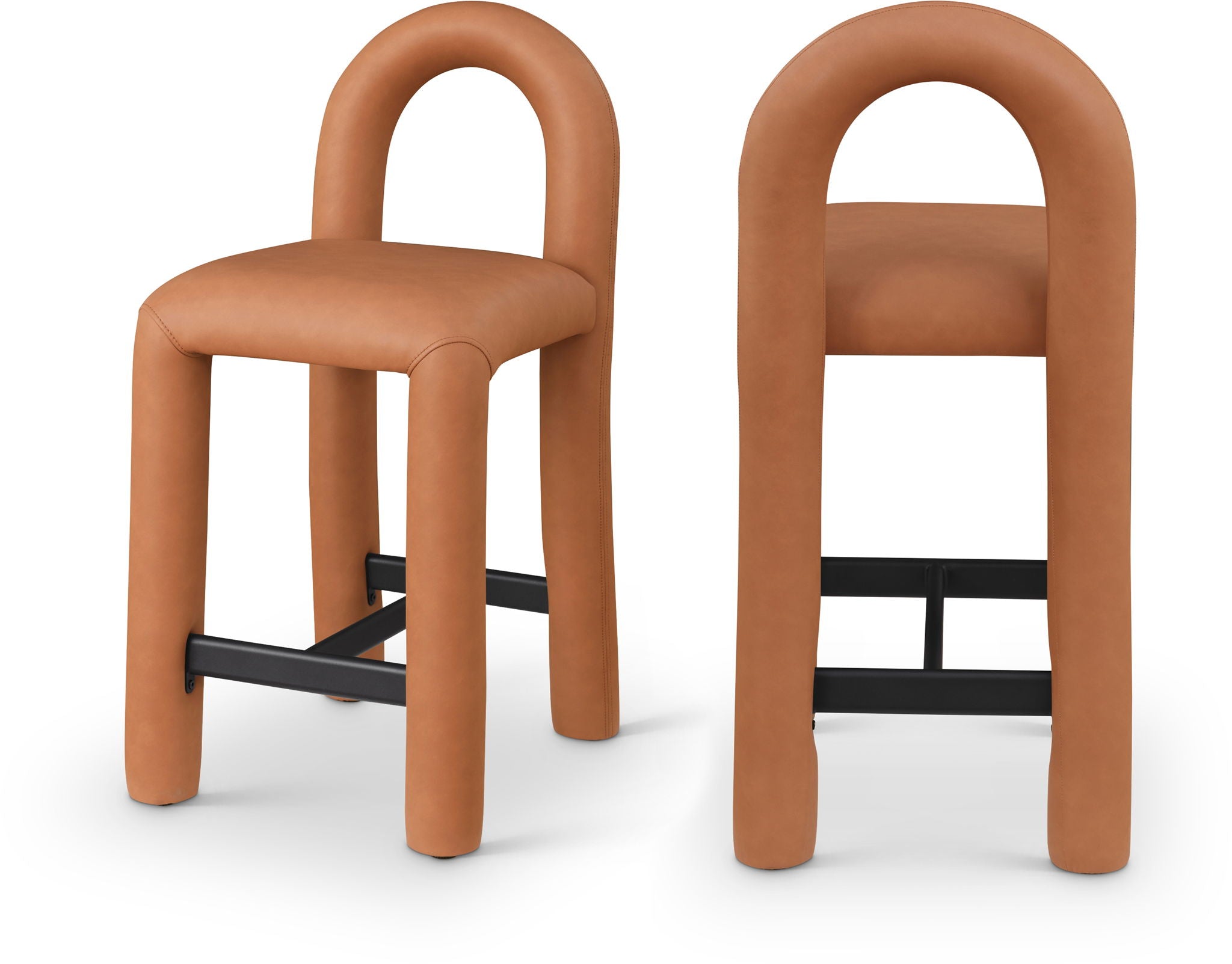 Amari - Faux Leather Stool