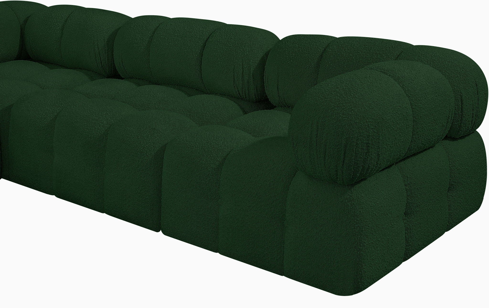 Ames - 7 Piece Boucle Fabric Modular Sectional