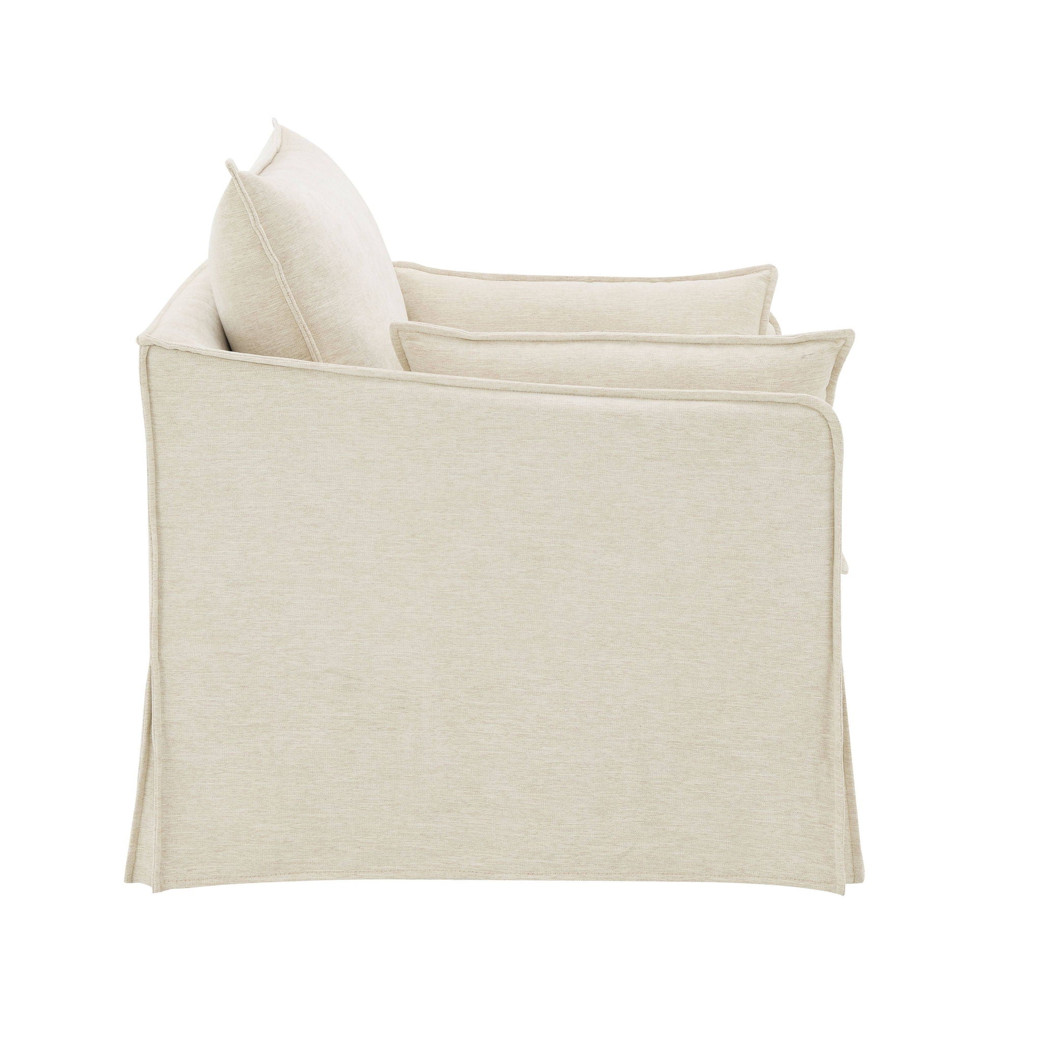 Shane - Chair With 2 Pillows - Beige