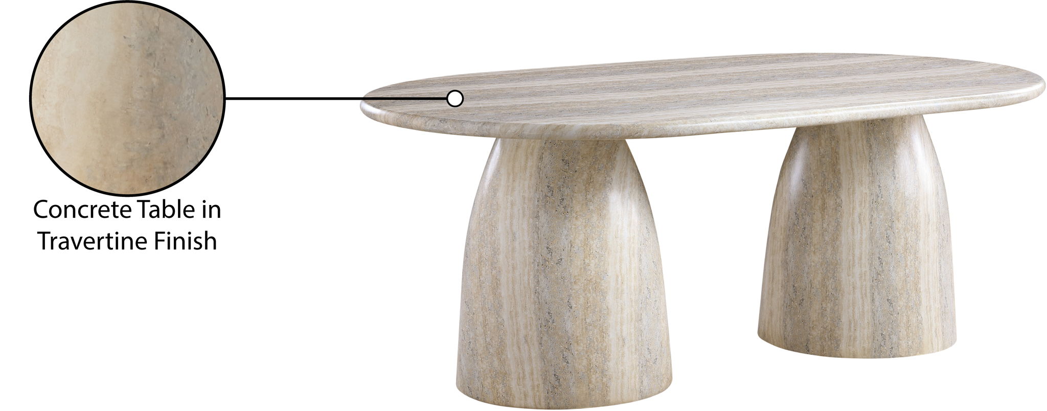 Cosenza - Concrete Dining Table
