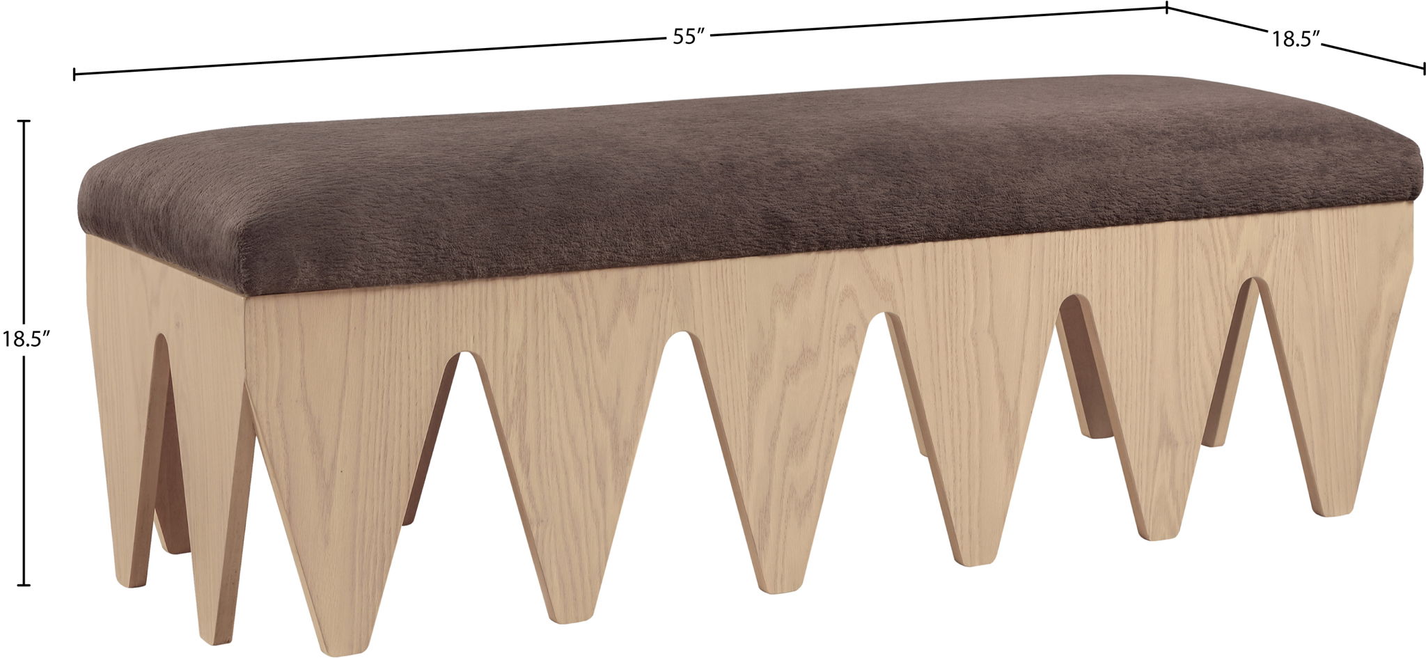 Altair - Bench - Light Brown Base