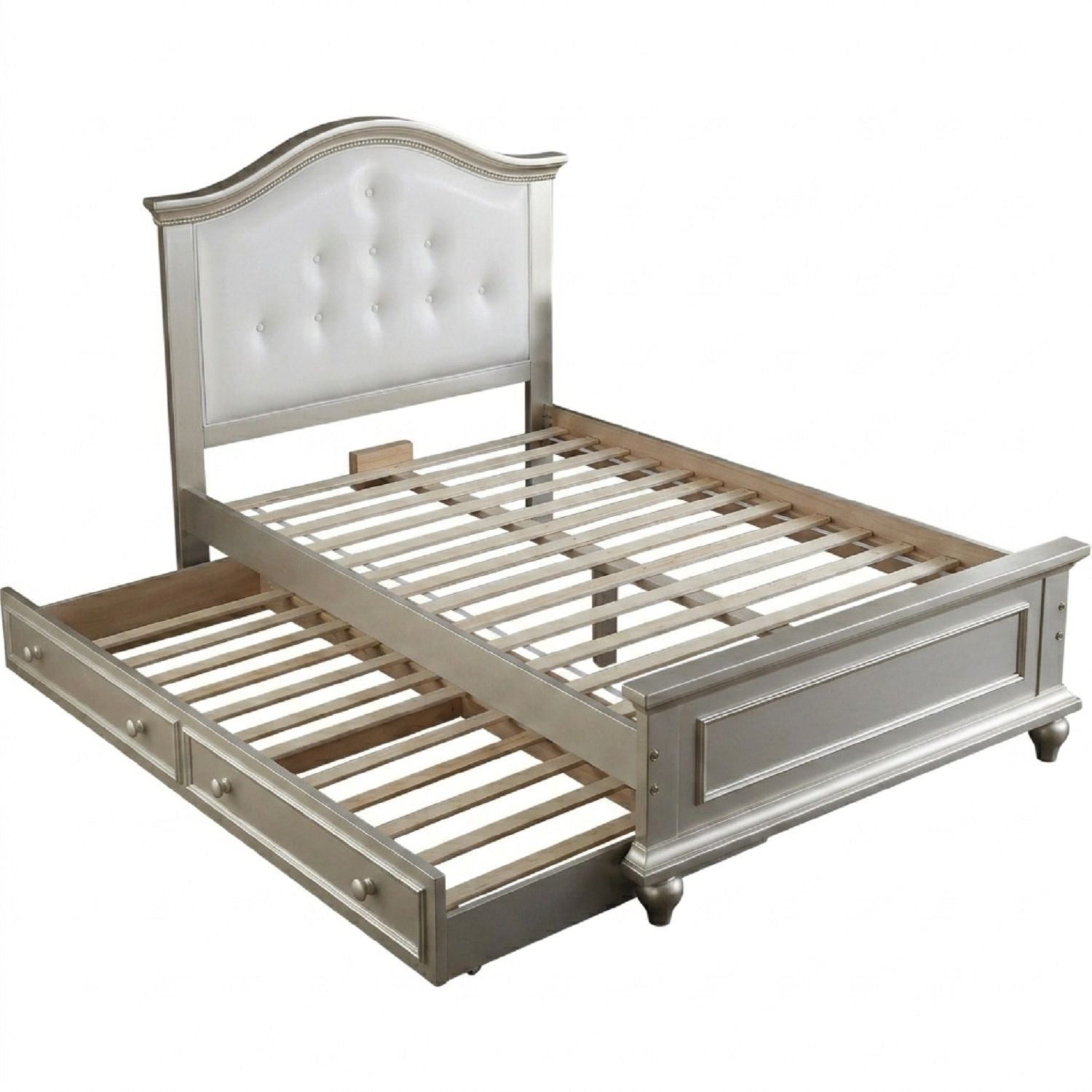 Contemporary Style Bed With Trundle