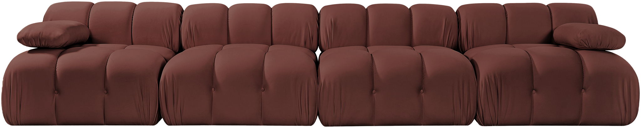 Orin - Velvet 4 Piece Modular Sofa