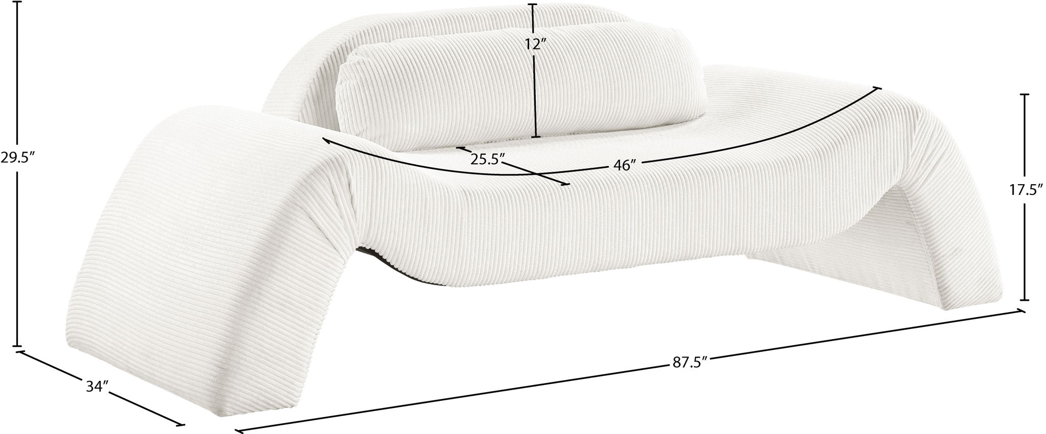 Austin - Corduroy Loveseat