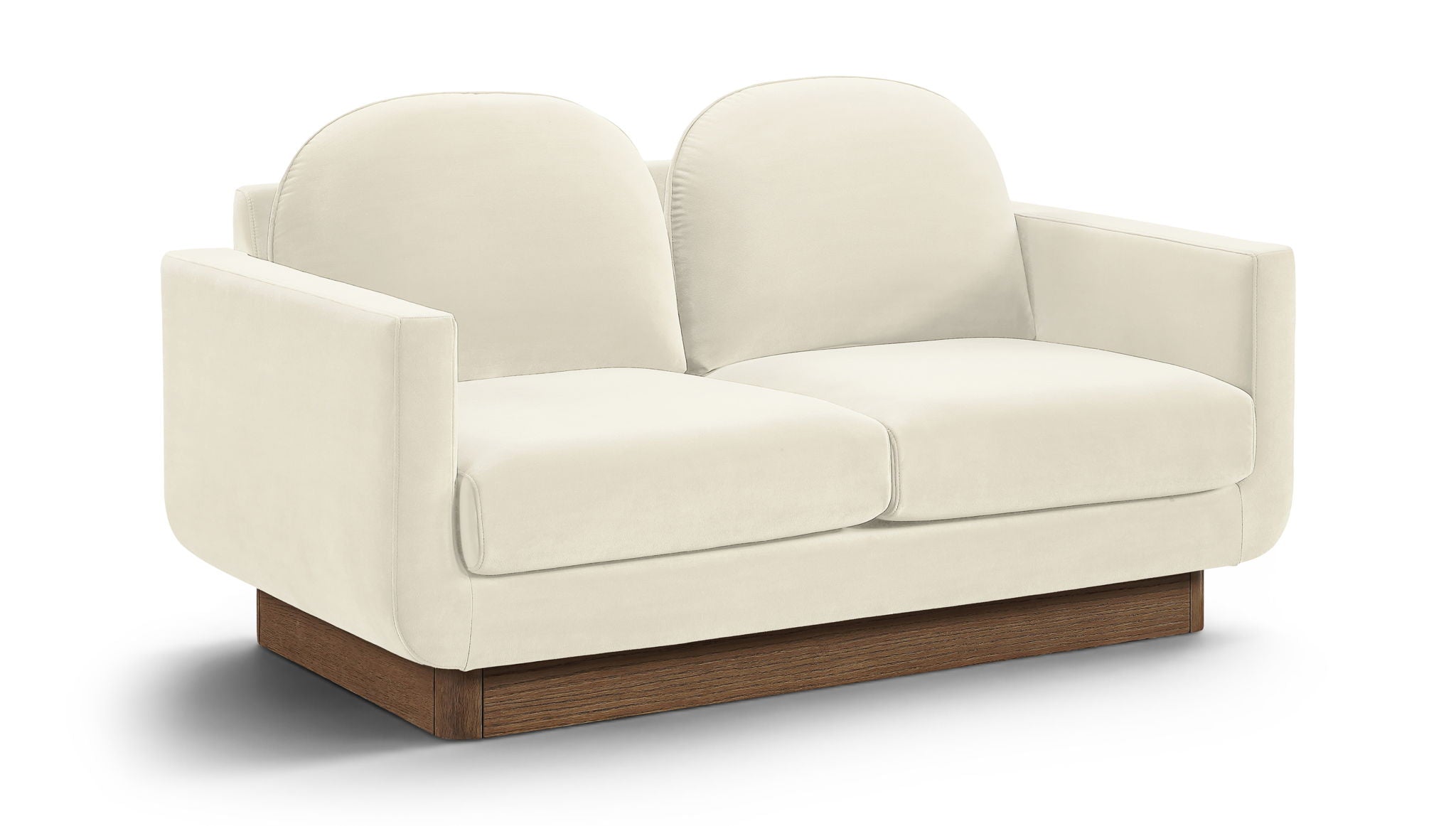 Diviento - Velvet Performance Fabric Upholstered Loveseat
