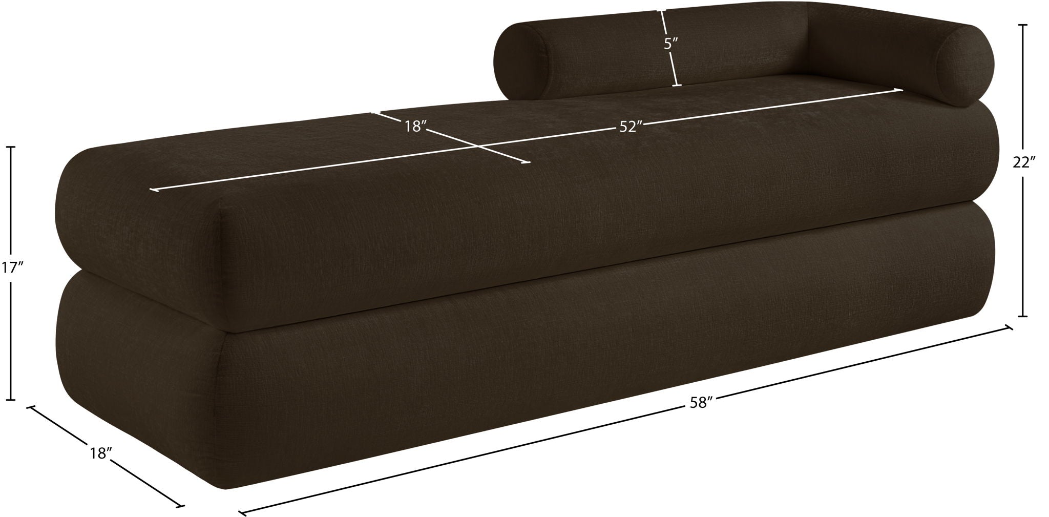 Kennedy - Chenille Bench