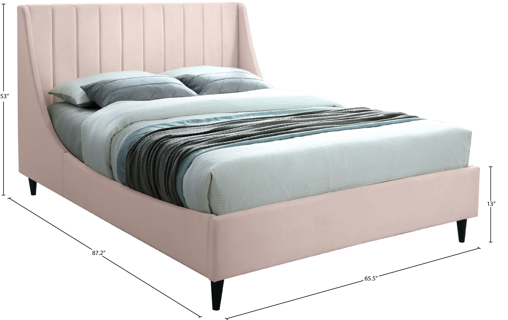 Eva - Velvet Bed
