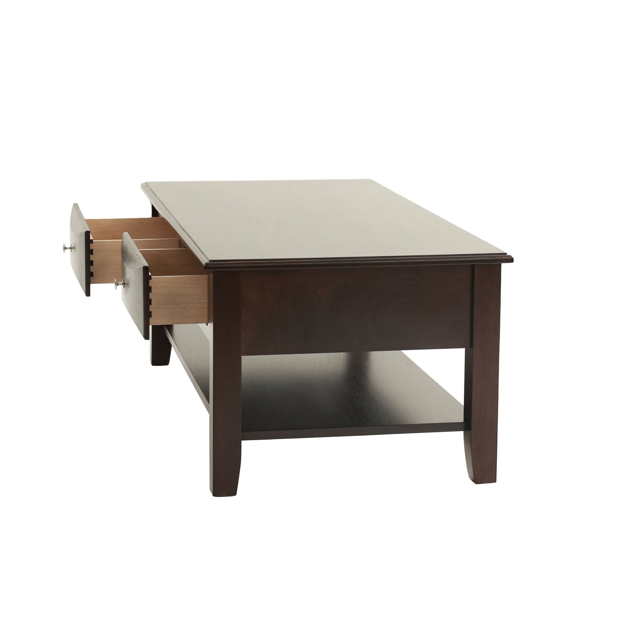 Table Set With Drawers And Open Shelf Storage