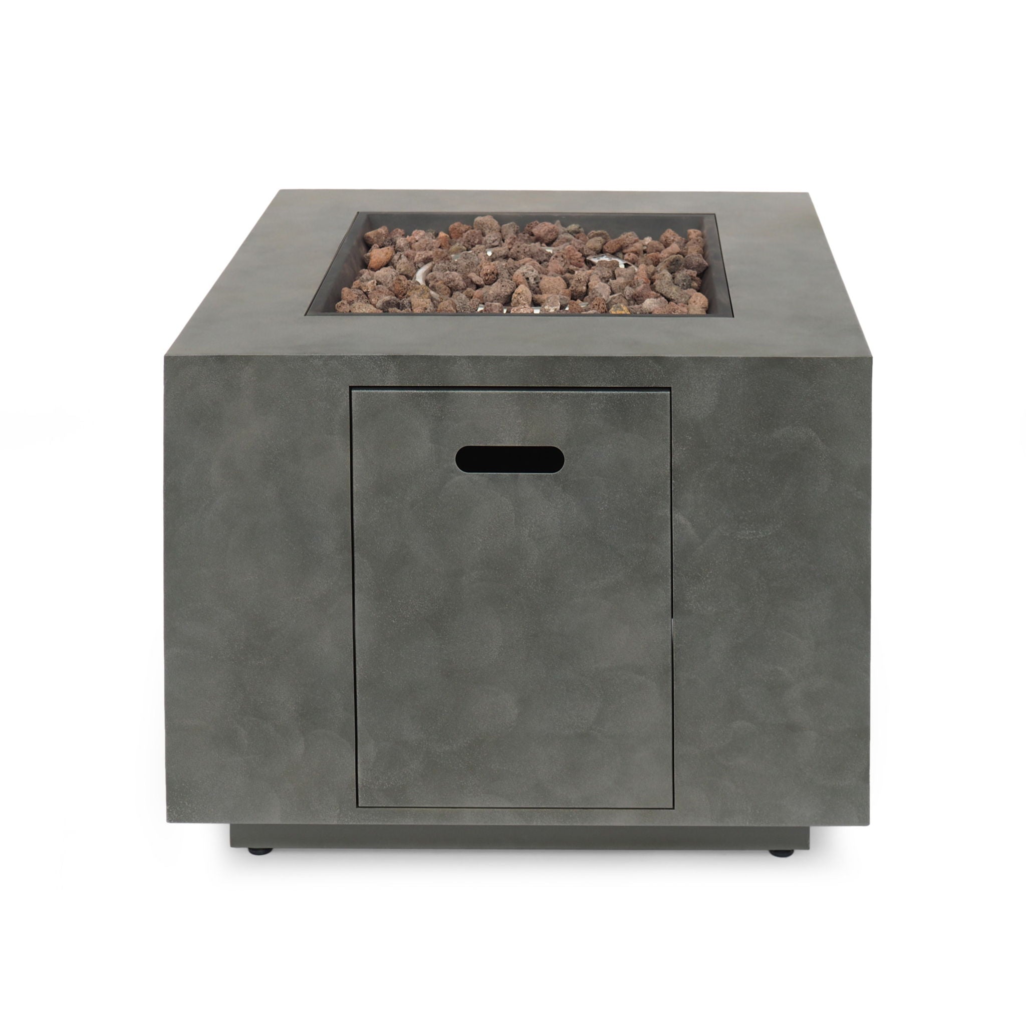 Outdoor Patio Gas Burning Fire Pit Table 50, 000 Btu, Square