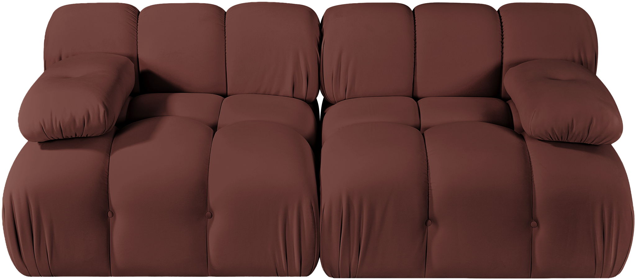 Orin - Velvet Performance Fabric Upholstered 2 Piece Modular Sofa