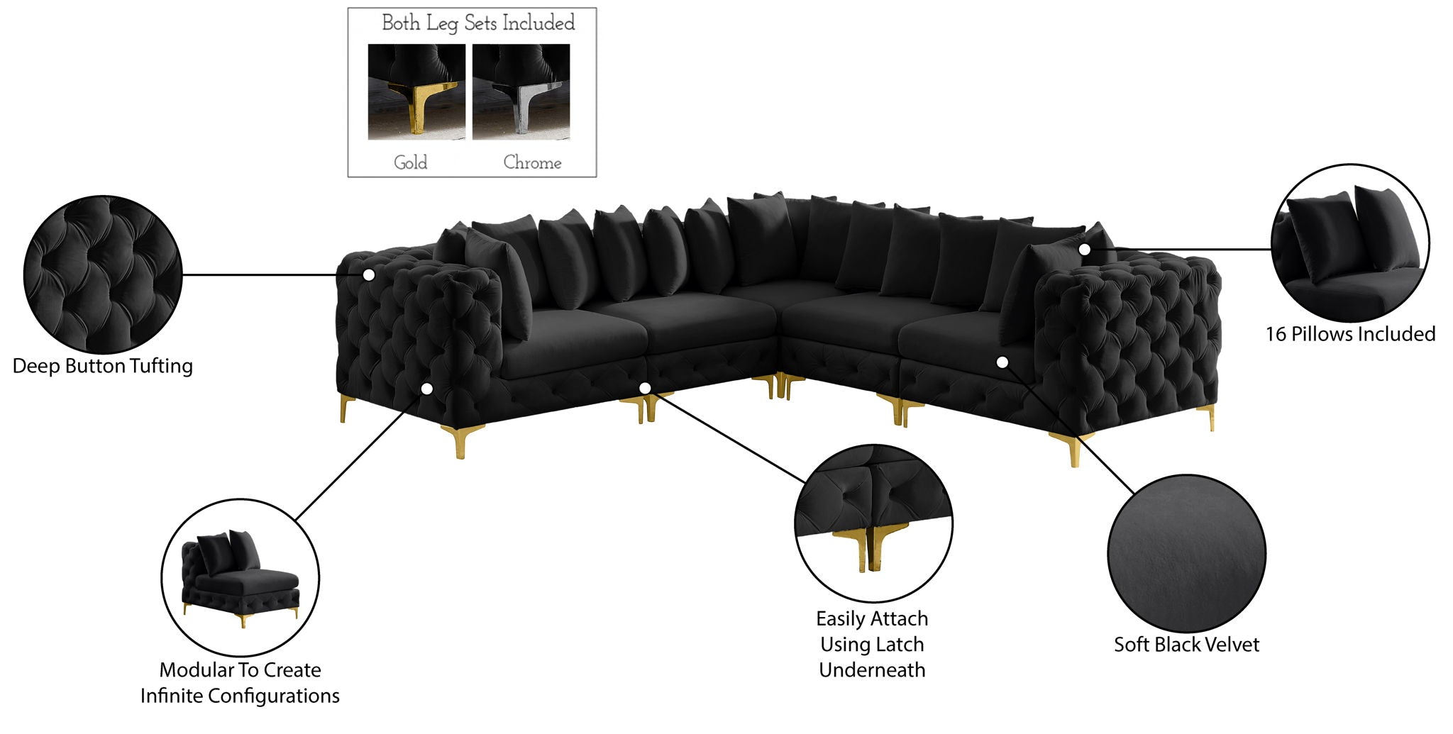 Tremblay - 5 Piece Modular Sectional