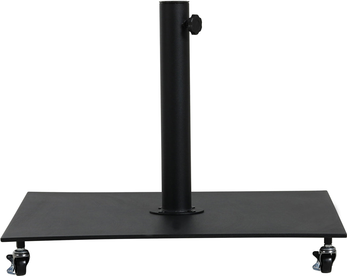 Amalfi - Aluminum Patio Umbrella - Black Base / Light Brown Pole