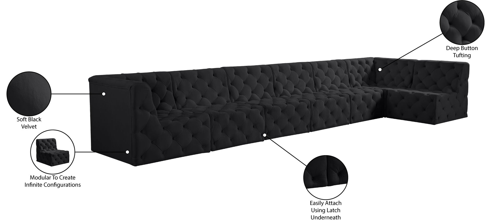 Tuft - 7 Piece Modular Sectional