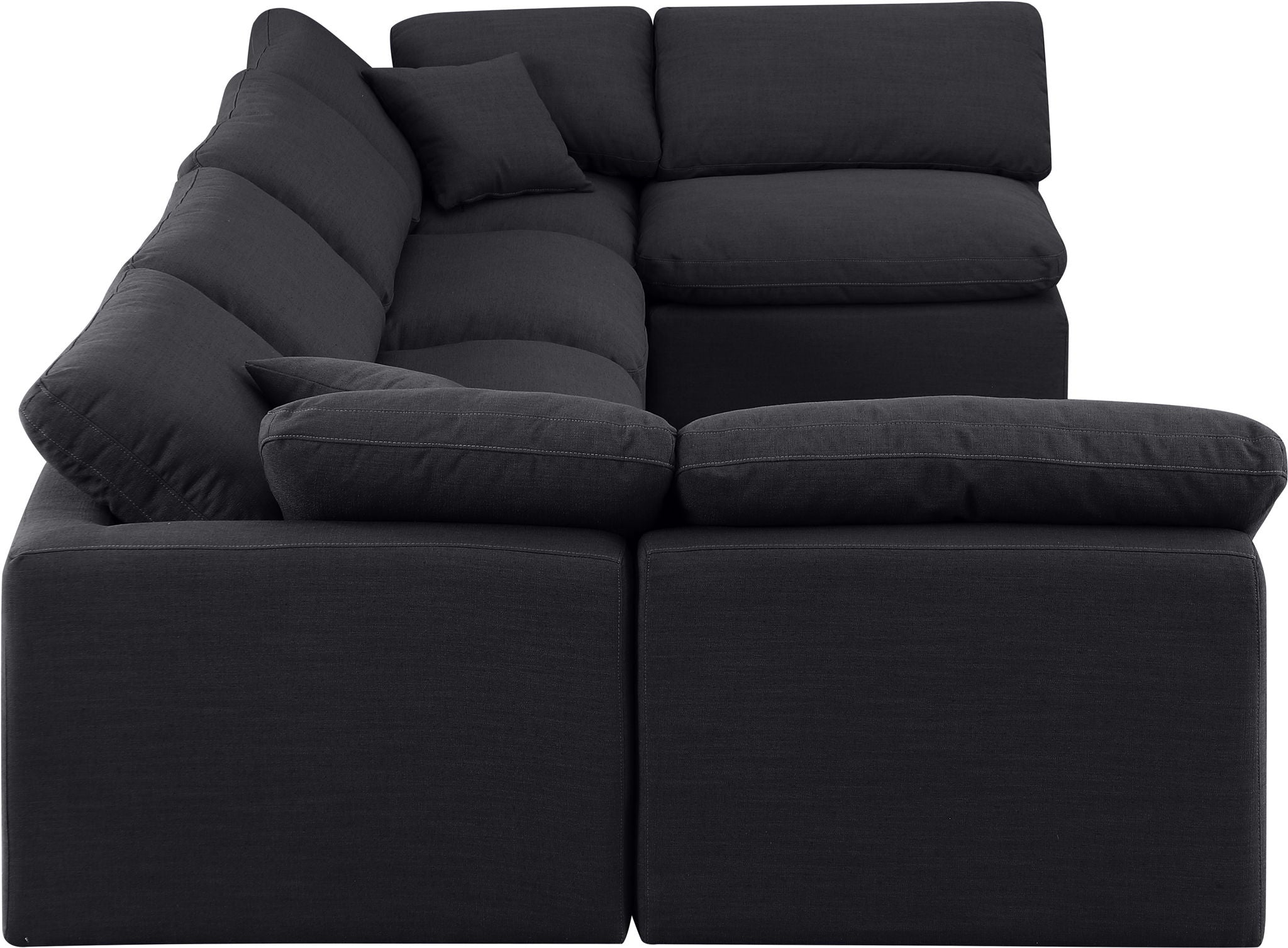 Indulge - Linen 6 Piece Modular U-Shaped Sectional