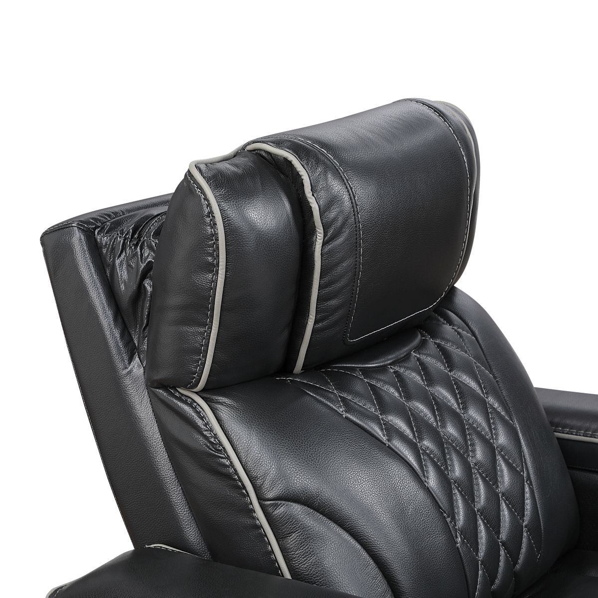 Apex - Power Double Reclining Sofa With Center Drop-Down Cup Holders, Power Headrests, Storage Arms With Cup Holders, Reading Lights, Wireless Charger, Air Massage And Heat, LED Lighting And Charging Ports