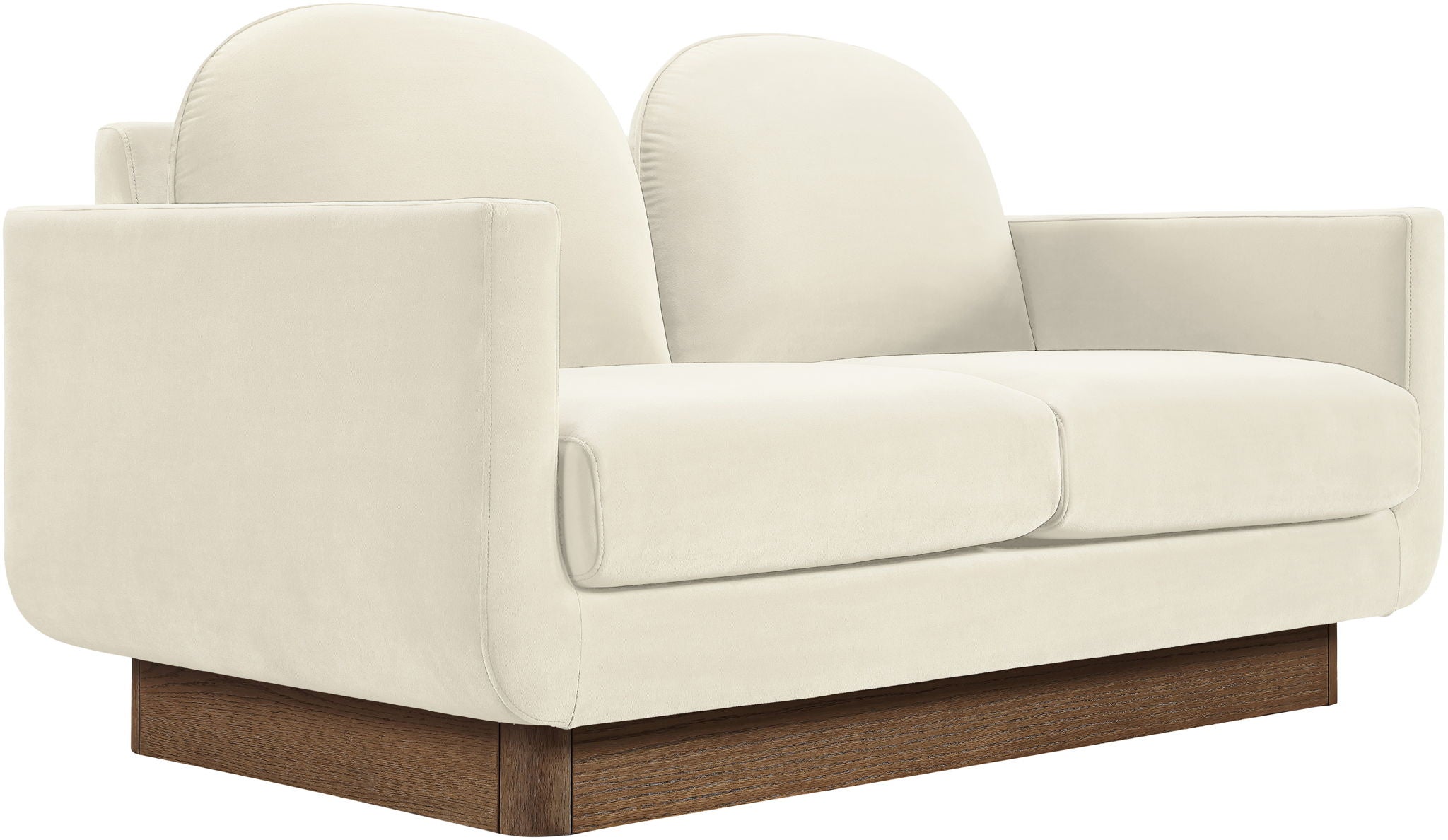 Diviento - Velvet Performance Fabric Upholstered Loveseat