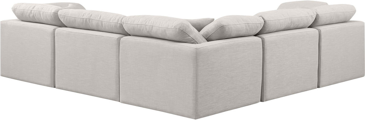 Indulge - Linen 5 Piece Modular Corner Sectional