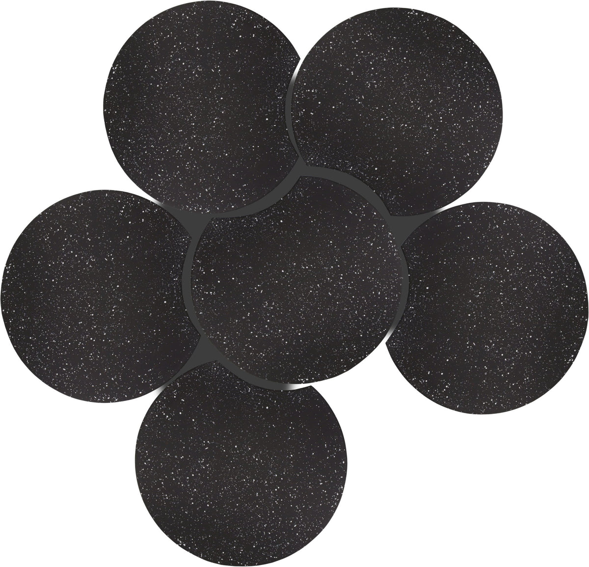 Dimple - 20" 6 Piece Modular Coffee Table - Terazzo Finish