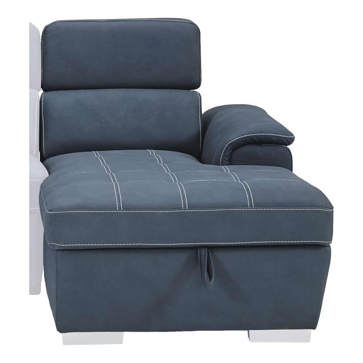 Ferriday - 2 Piece Sectional With Adjustable Headrests, Pull-Out Bed And Right Chaise With Hidden Storage