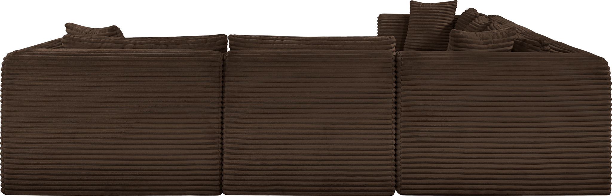 Shaggy - 7 Piece Modular U-Shaped Sectional With Ottoman