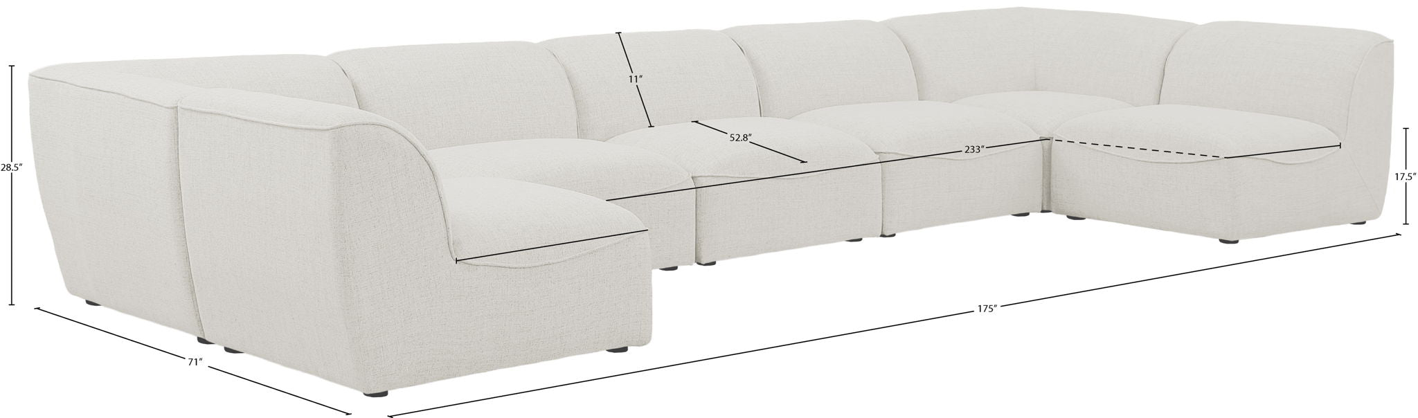 Miramar - 7 Piece Modular Sectional