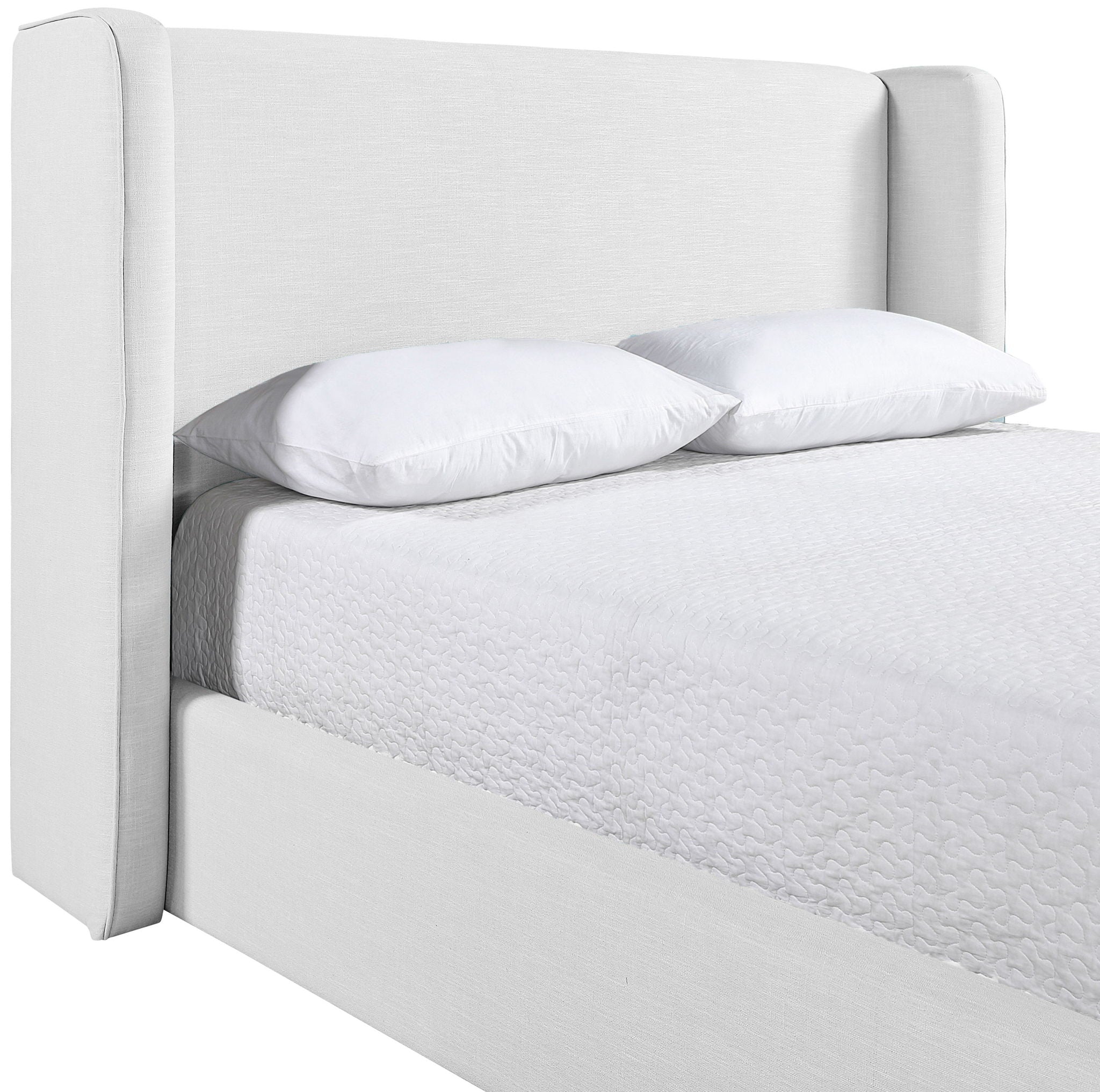 Kendall - Linen Textured Fabric Upholstered Bed