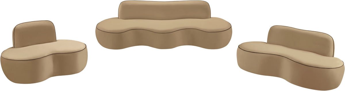 Swerve - Velvet 77" Upholstered Loveseat