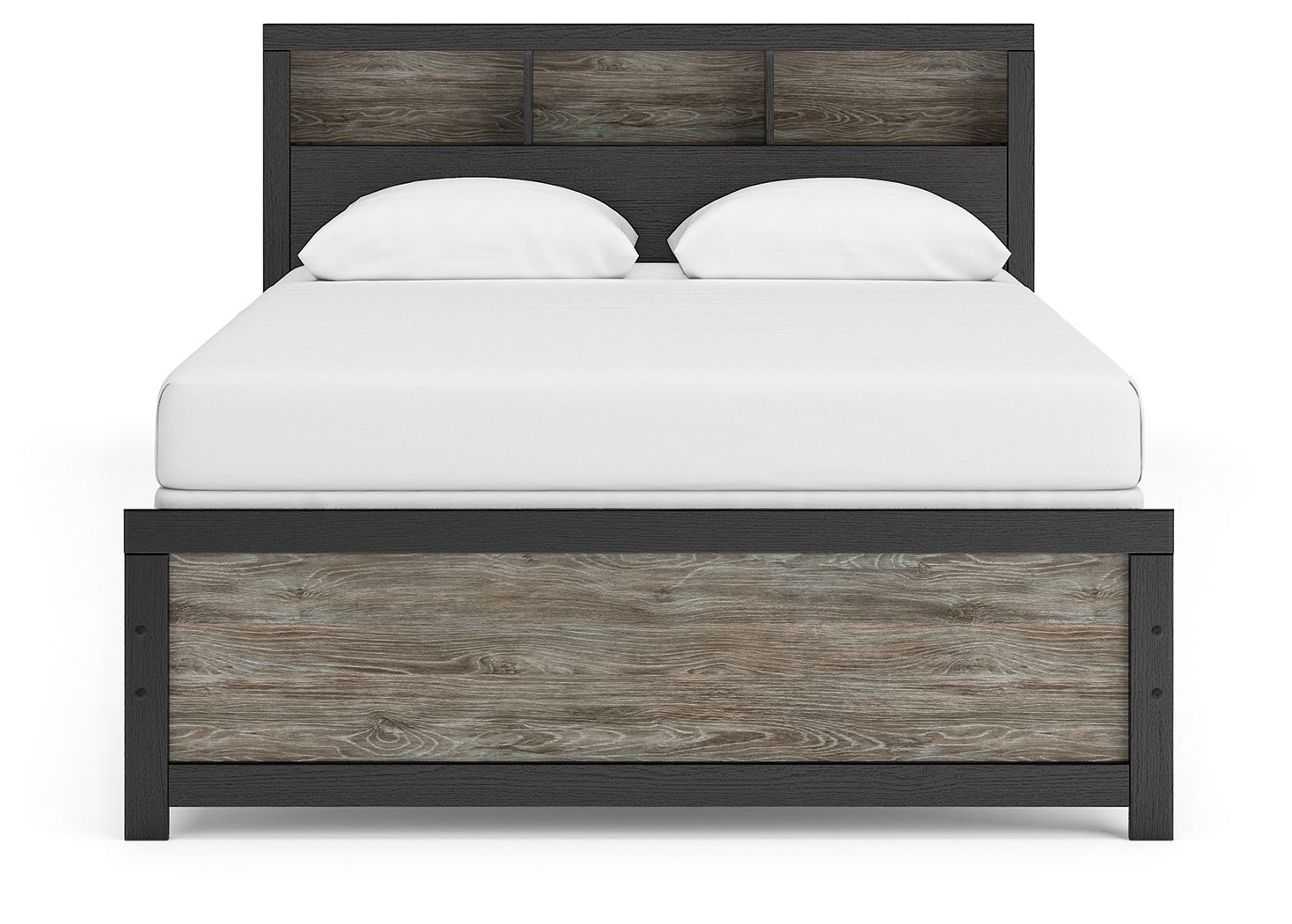 Broachmyn - Lighted Bookcase Panel Bed