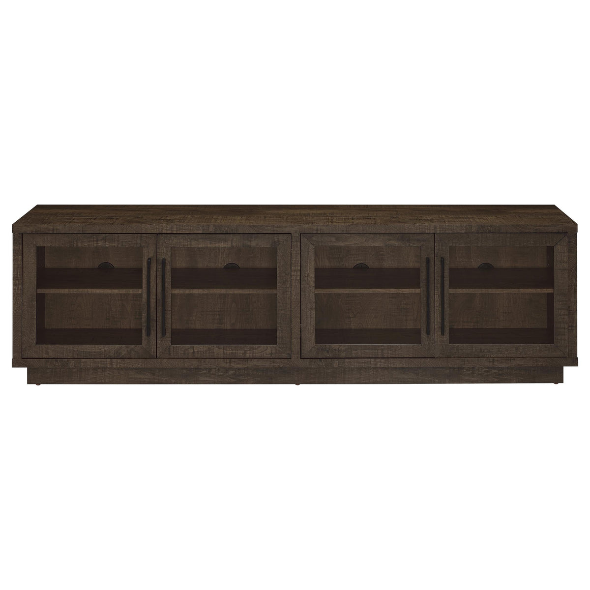 Medina 4-Door TV Stand for TVs up to 85 Inches Dark Rustic Mango
