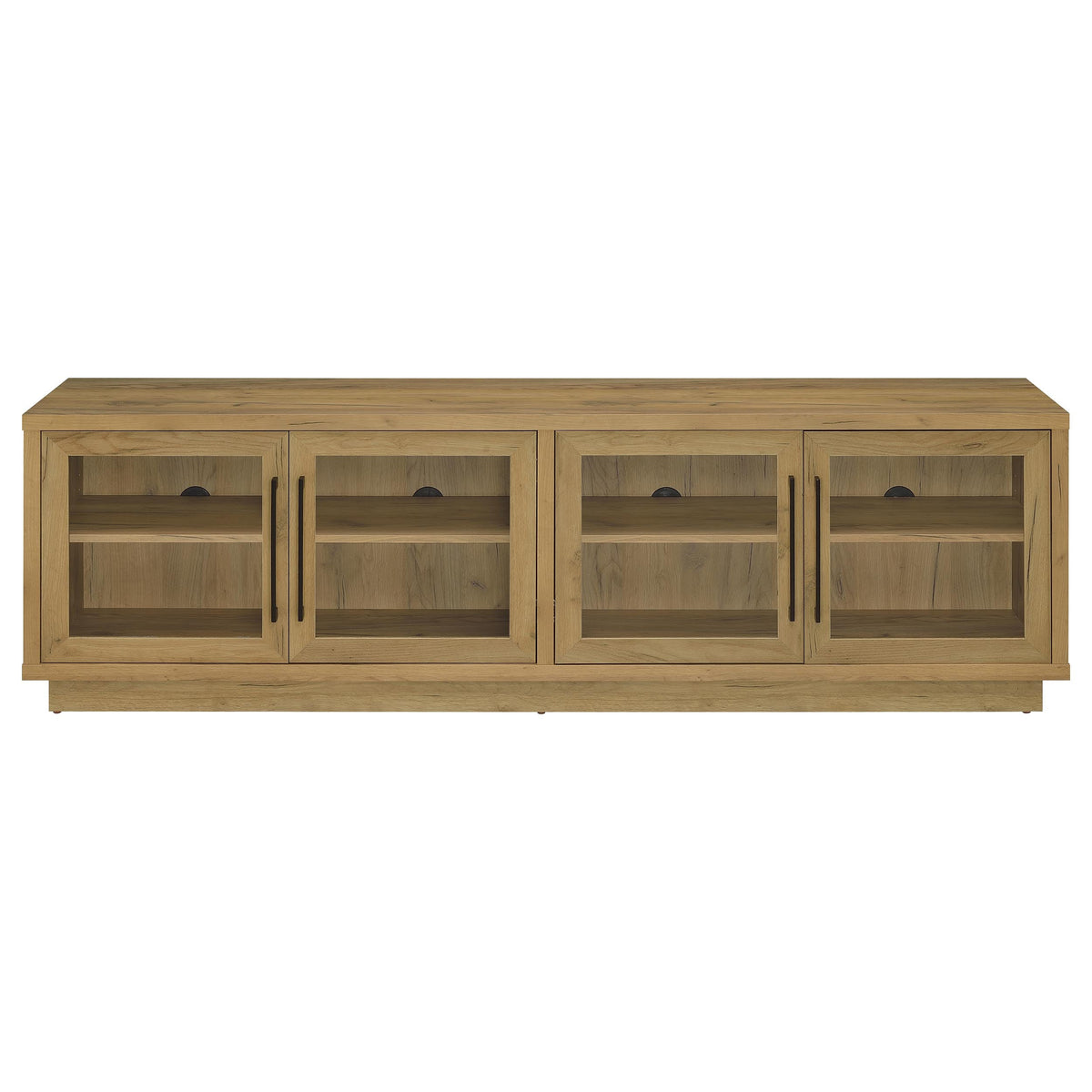 Medina 4-Door TV Stand for TVs up to 85 Inches Golden Oak