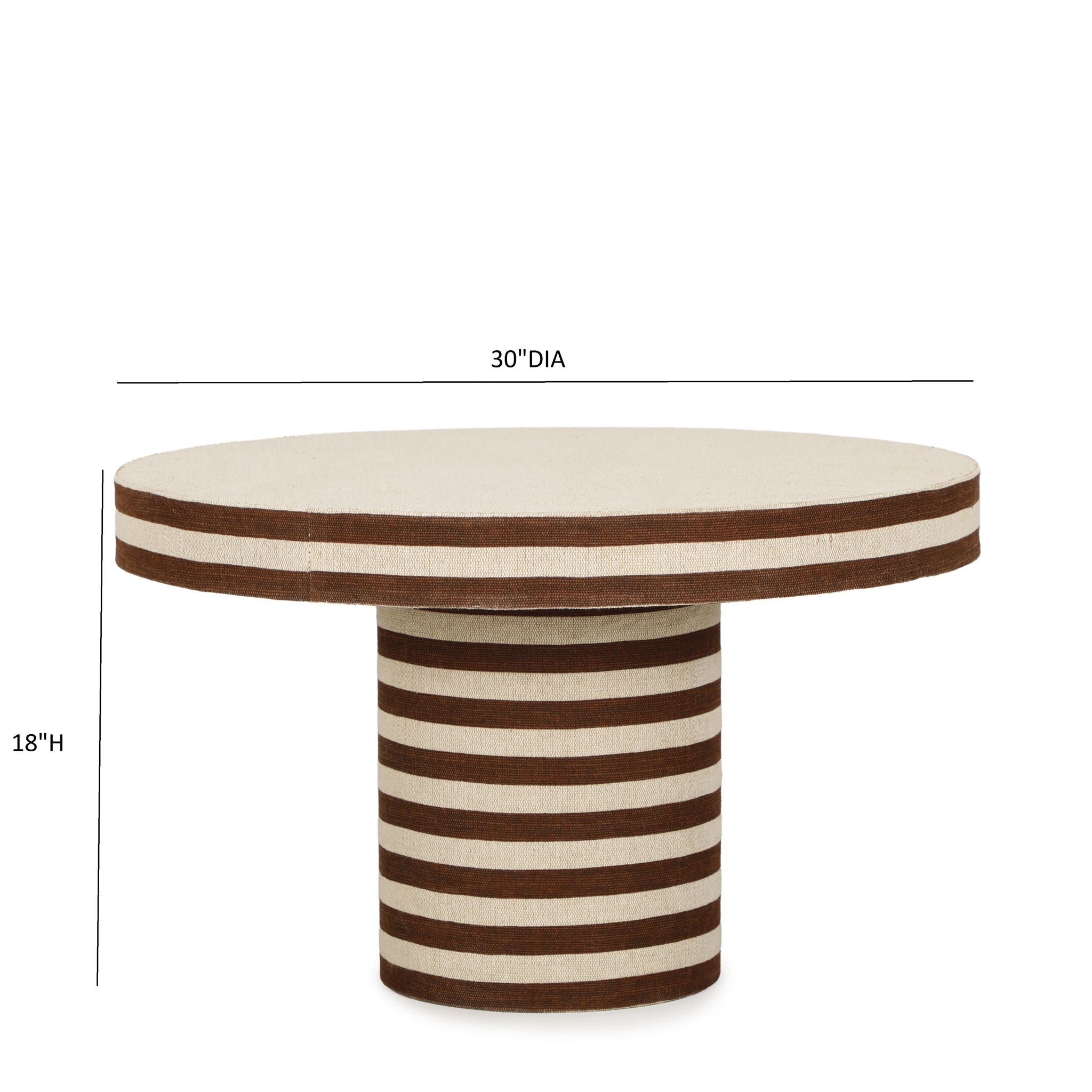 Lyra - Striped Cotton Jute Contract-Grade Table