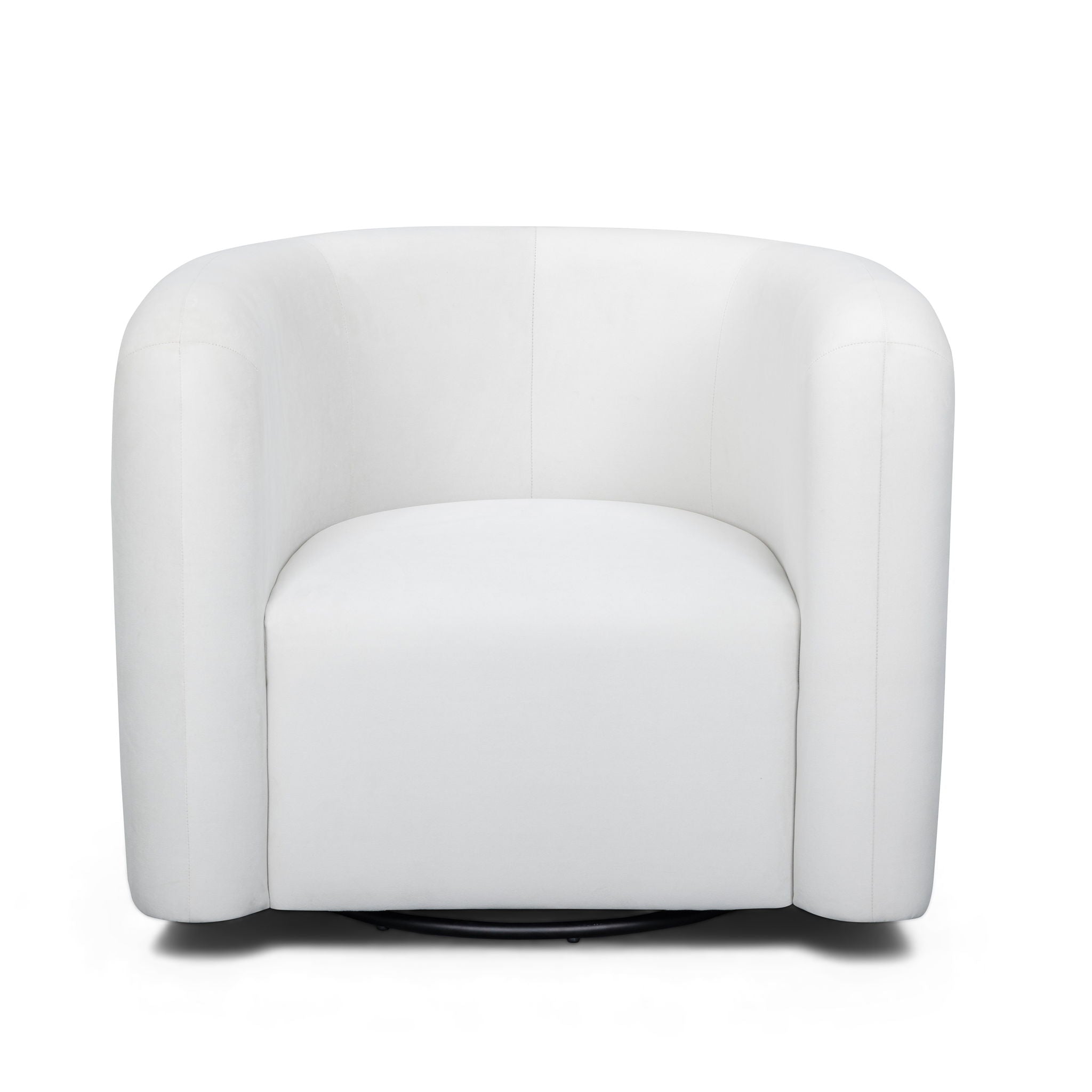 Curves - Velvet Swivel Accent Chair