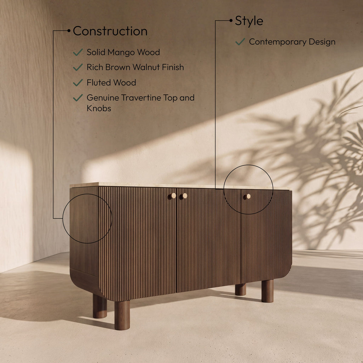 Cressa - Mango Wood Sideboard / Buffet